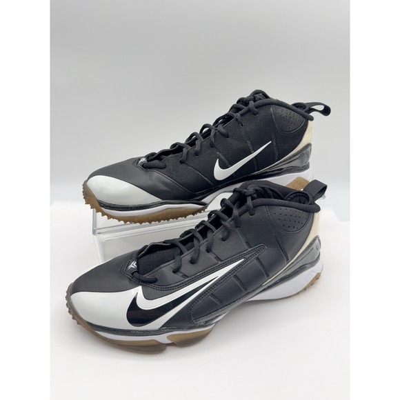 Nike 318977-011 Air Speed Nubby Turf Black White Sneakers Men's US Size 10.5 - Picture 2 of 5